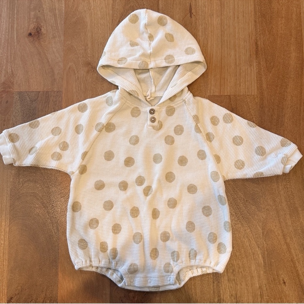 Quincy Mae 18-24mo Hooded Waffle Romper